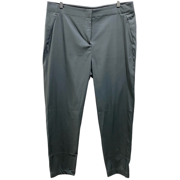 LOLE women’s grey athleisure zip up straight leg grey pants size 14 - Picture 1 of 16